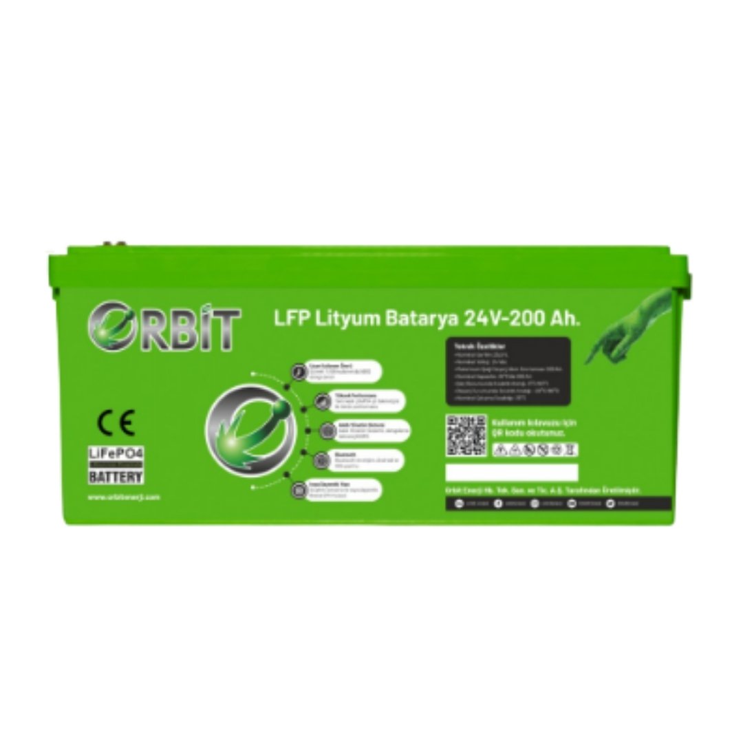Orbit 24 V 210 Ah Lifepo4 Akü-Abs Kasa
