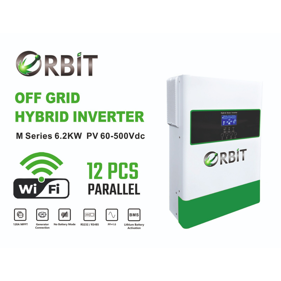 ORBİT 6.2 KW TAM SİNÜS OFFGRİD İNVERTER-12 PCS PARALLEL - Görsel 2